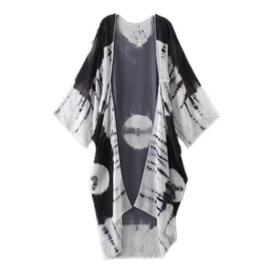 Cotton Printed Cardigan Bikini Beach Cover-up Sun Protection Shirt - Velora
