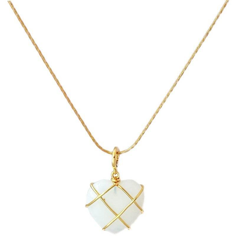 Fashion Moonstone Necklace For Cartoon Princess Love Girl Necklace Novelty Jewelry - Velora