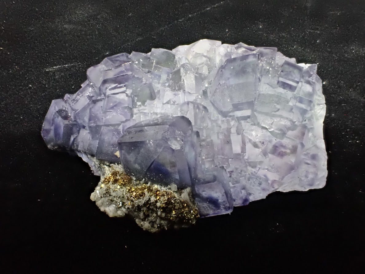 Fluorite with Pyrite – Yaogangxian Mine, Yizhang County, Hunan Province, China