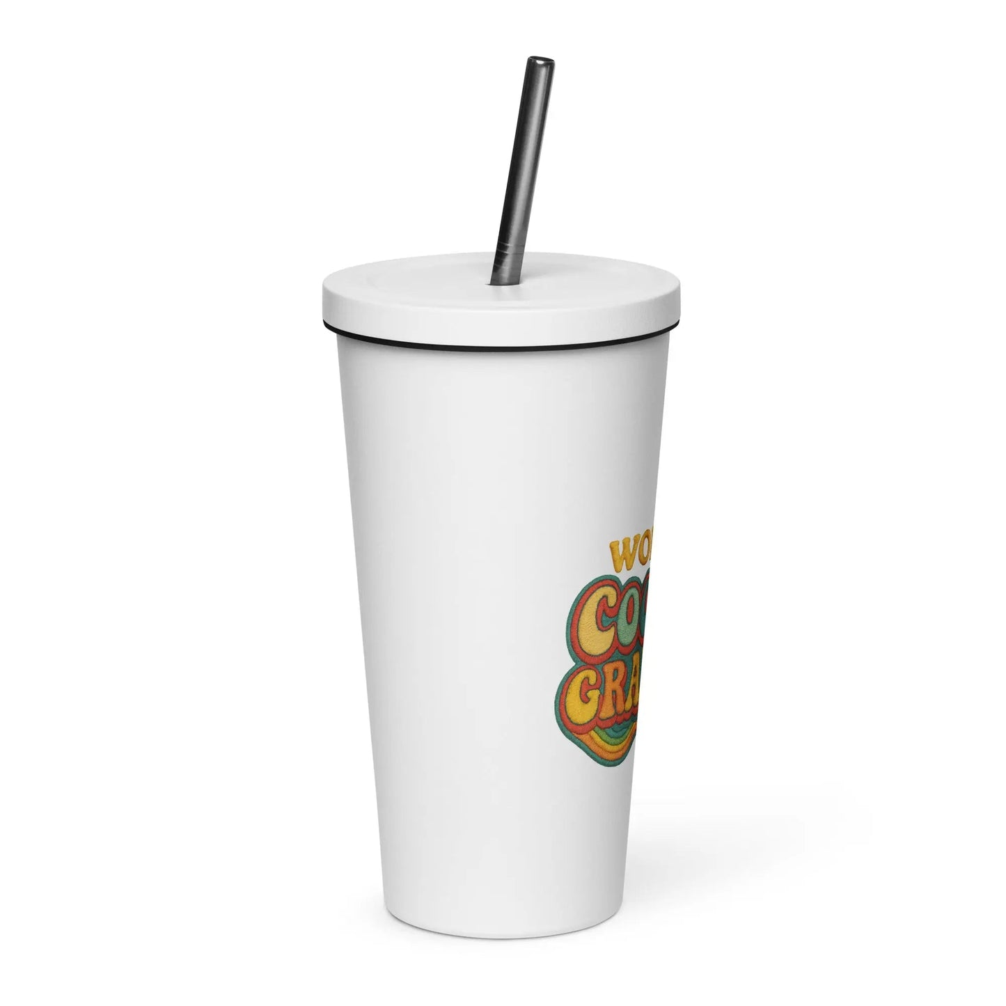 Insulated Tumbler with a Straw - World’s Coolest Grandma