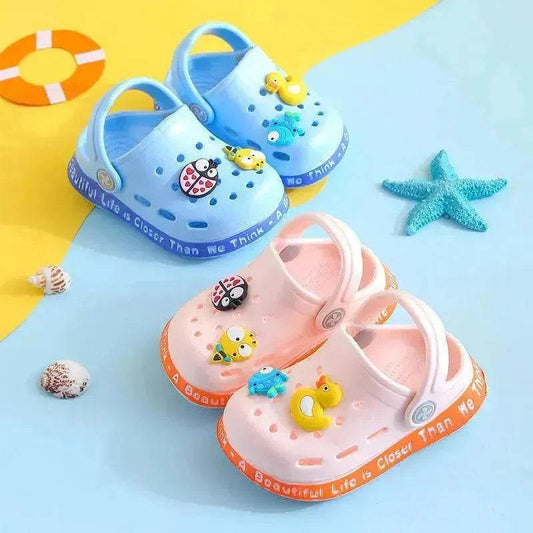 Kids Slippers for Boys Girls Cartoon Shoes Summer Toddler - Velora