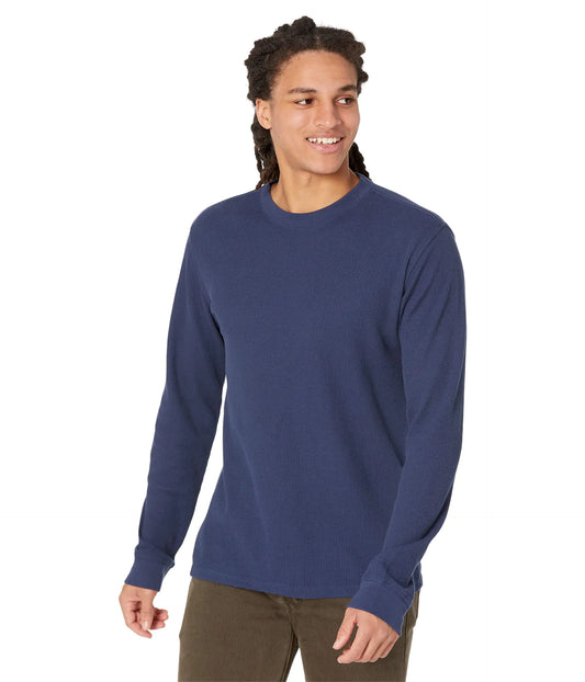Levis Men's X-Small Waffle-Knit Thermal in Dress Blues