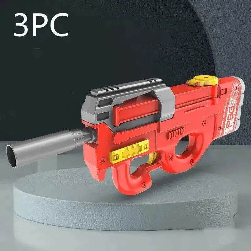 New P90 Electric Water Gun High-Tech Kids Toys Outdoor Beach Pool Large Capacity Summer Gel Blasting Water Gun For Adults - Velora