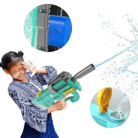 New P90 Electric Water Gun High-Tech Kids Toys Outdoor Beach Pool Large Capacity Summer Gel Blasting Water Gun For Adults - Velora