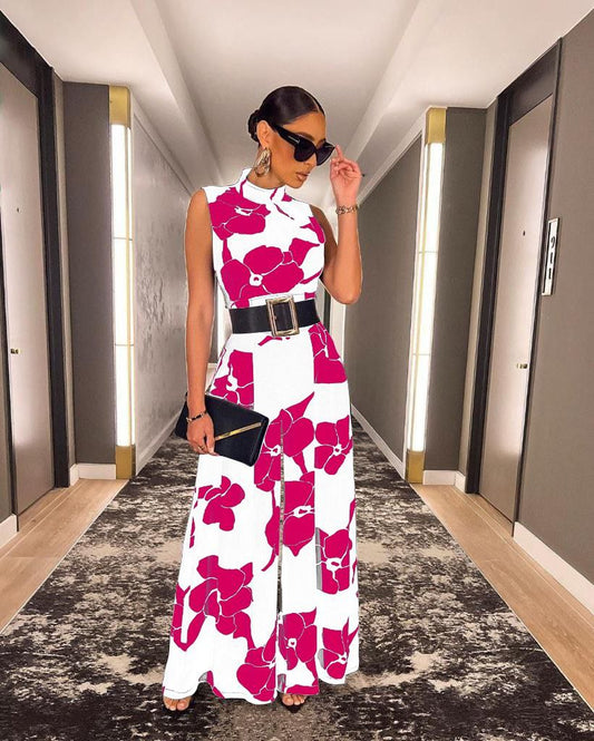 Flared Bottom One-Piece with Belt - Velora