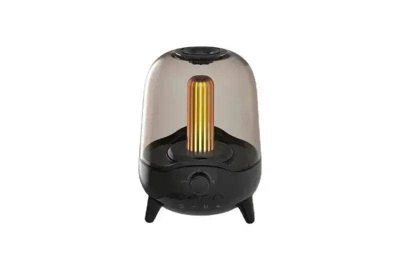 Portable Wireless Bluetooth 5.0 Speaker Flickering Ambient Light Speakers Table Lamp Stereo Sound Indoor Outdoor Night Lights - Velora