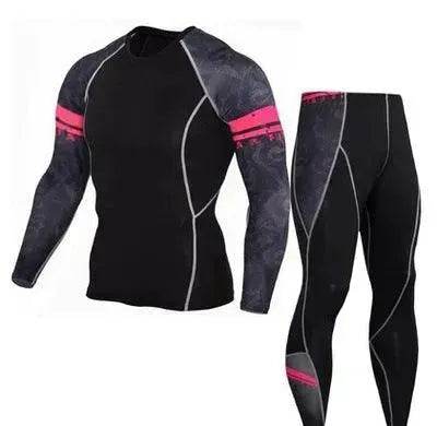 Printed long sleeve gym suit - Velora