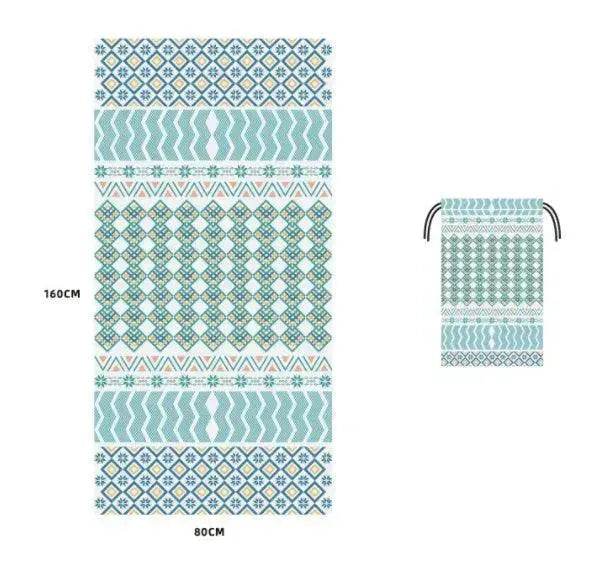 Printed Swim Microfiber Beach Towel - Velora