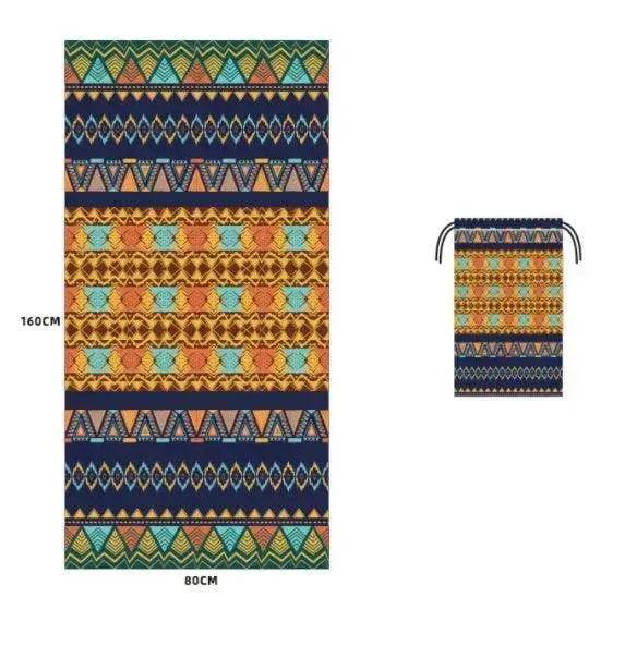 Printed Swim Microfiber Beach Towel - Velora
