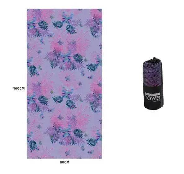 Printed Swim Microfiber Beach Towel - Velora