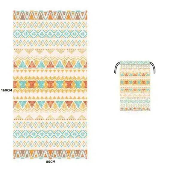 Printed Swim Microfiber Beach Towel - Velora