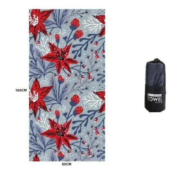 Printed Swim Microfiber Beach Towel - Velora