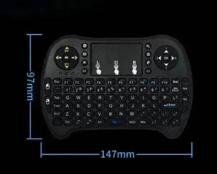 Private Mode I8 Flying Squirrel Smart Touch Game USB2.4G Full Keyboard TV Brain Wireless Remote Control - Velora