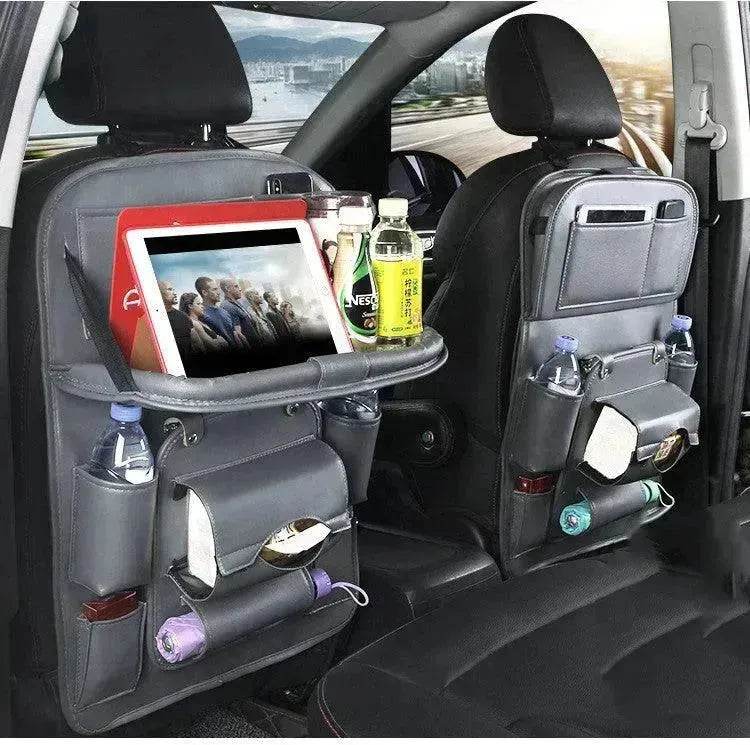 PU Leather Car Storage Bag Multifunction Seat Back Tray Hanging Bag Waterproof Car Seat Organizer Automotive Interior Accessories EX-STOCK Canada