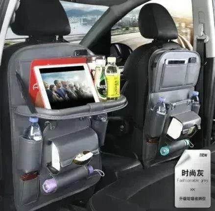 PU Leather Car Storage Bag Multifunction Seat Back Tray Hanging Bag Waterproof Car Seat Organizer Automotive Interior Accessories EX-STOCK Canada