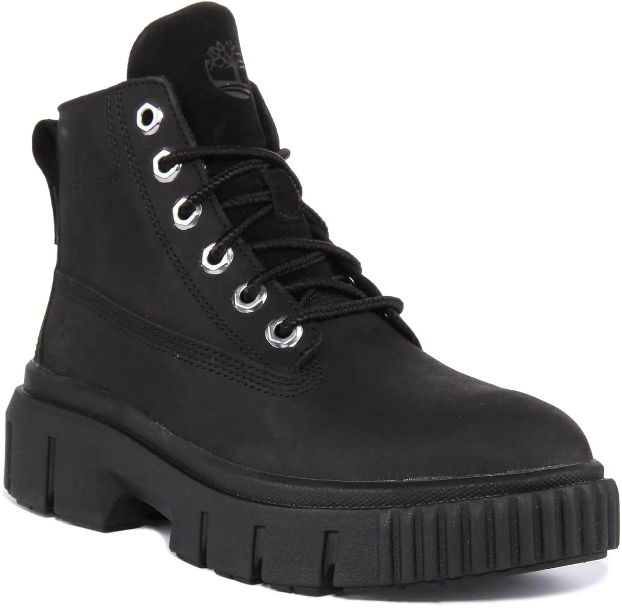 Greyfield Leather Boot Black - Size 10