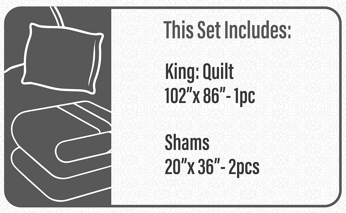Quilt Bedding Set Woven 3 Piece Set King Forever Yellow - Velora Luxury Fashion