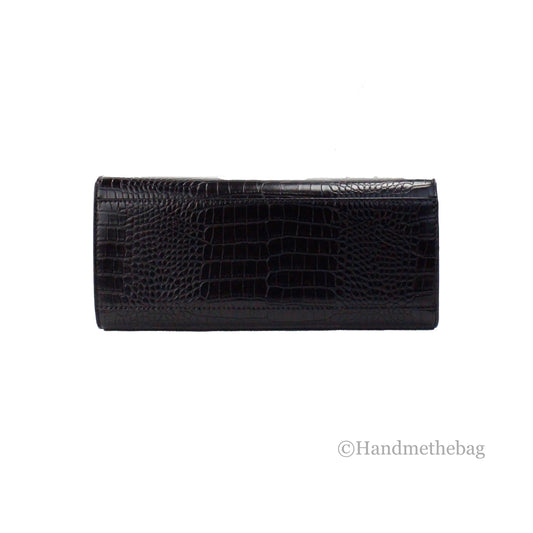 Michael Kors Carmen Black Leather Flap Satchel