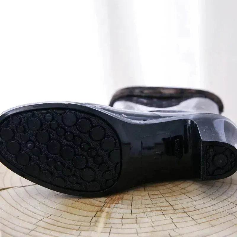 Rain Shoes With High Heels Waterproof Female Skid - Velora
