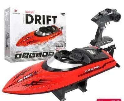 Remote Control Water Summer Toys 24g Competitive Boat Light Speed 25km High Speed Speedboat - Velora