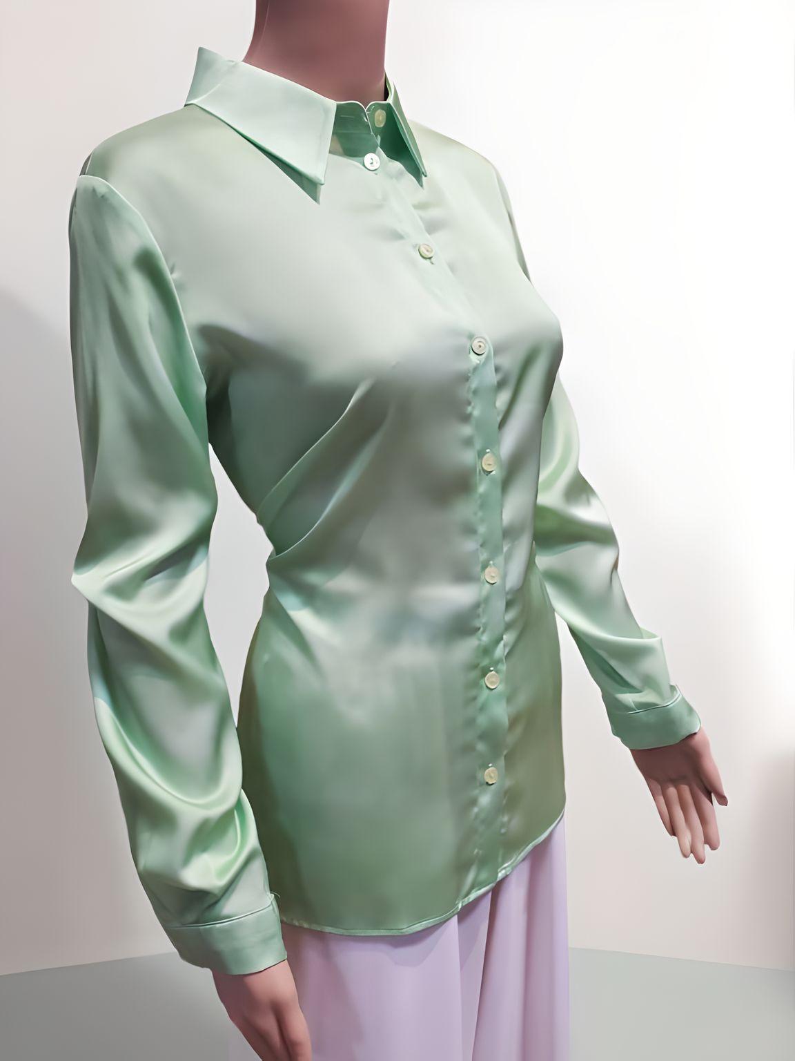 Satin Collared Shirt