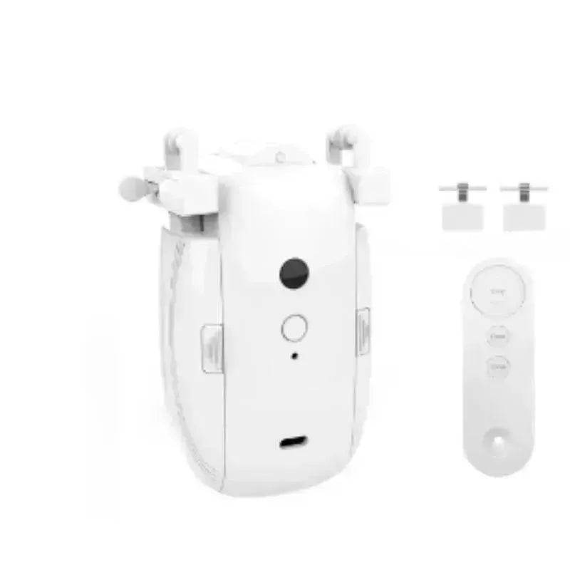 Smart Intelligent Curtain Opener Robot Motor BT Voice Control Switch Electric Curtain Robot APP Control Timer Setup Compatible with Home for Roman Rod - Velora