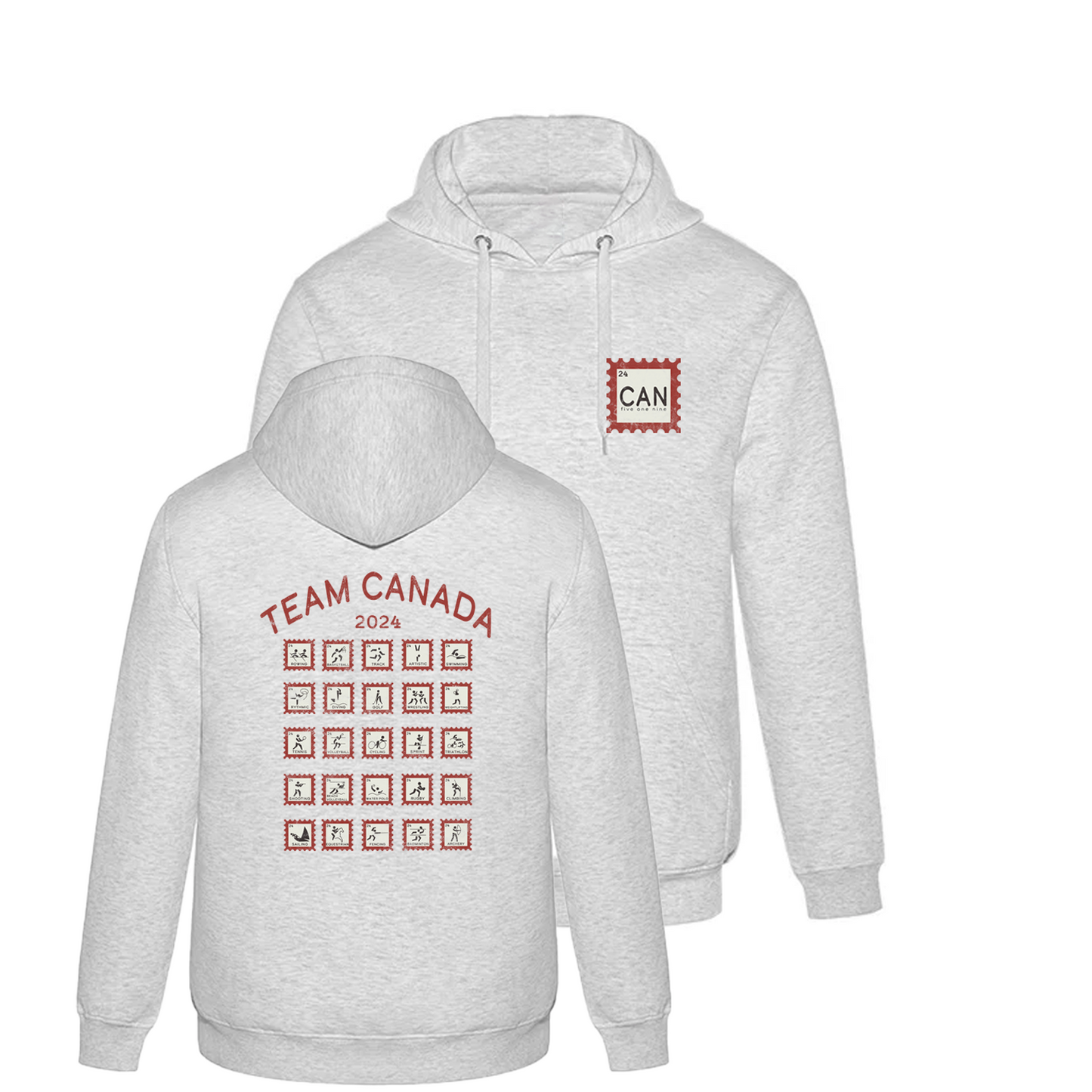CANADA STAMP HOODIE (UNISEX) - Velora