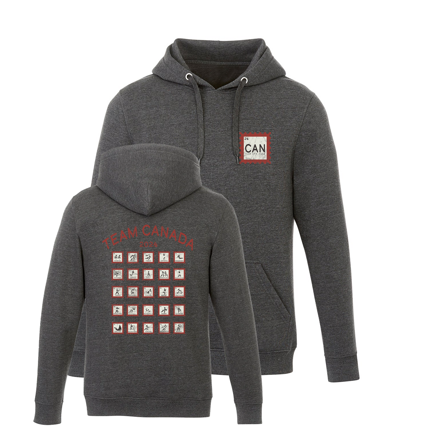 CANADA STAMP HOODIE (UNISEX) - Velora