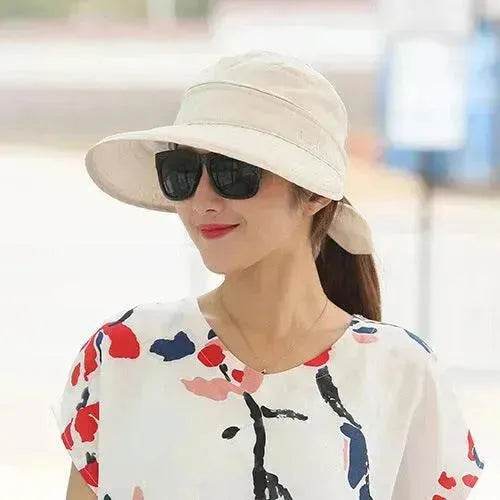 Summer Sunshade Ladies Foldable Summer Hat - Velora