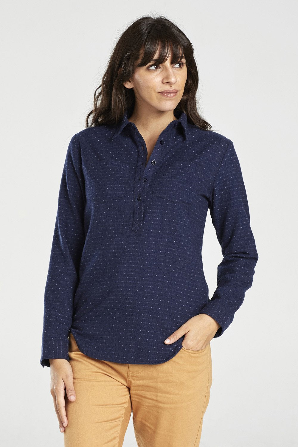 United By Blue Womens Lore Wool Blended Shirt - Velora
