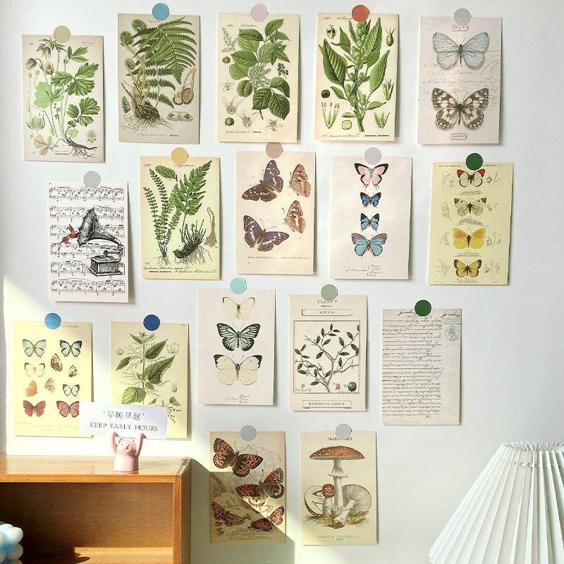 Forest Plant Series Decorative Card Wall Bedroom Postcard Wall Sticker Decoration Decorative Card - Velora
