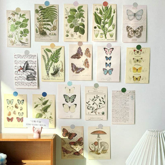 Forest Plant Series Decorative Card Wall Bedroom Postcard Wall Sticker Decoration Decorative Card - Velora