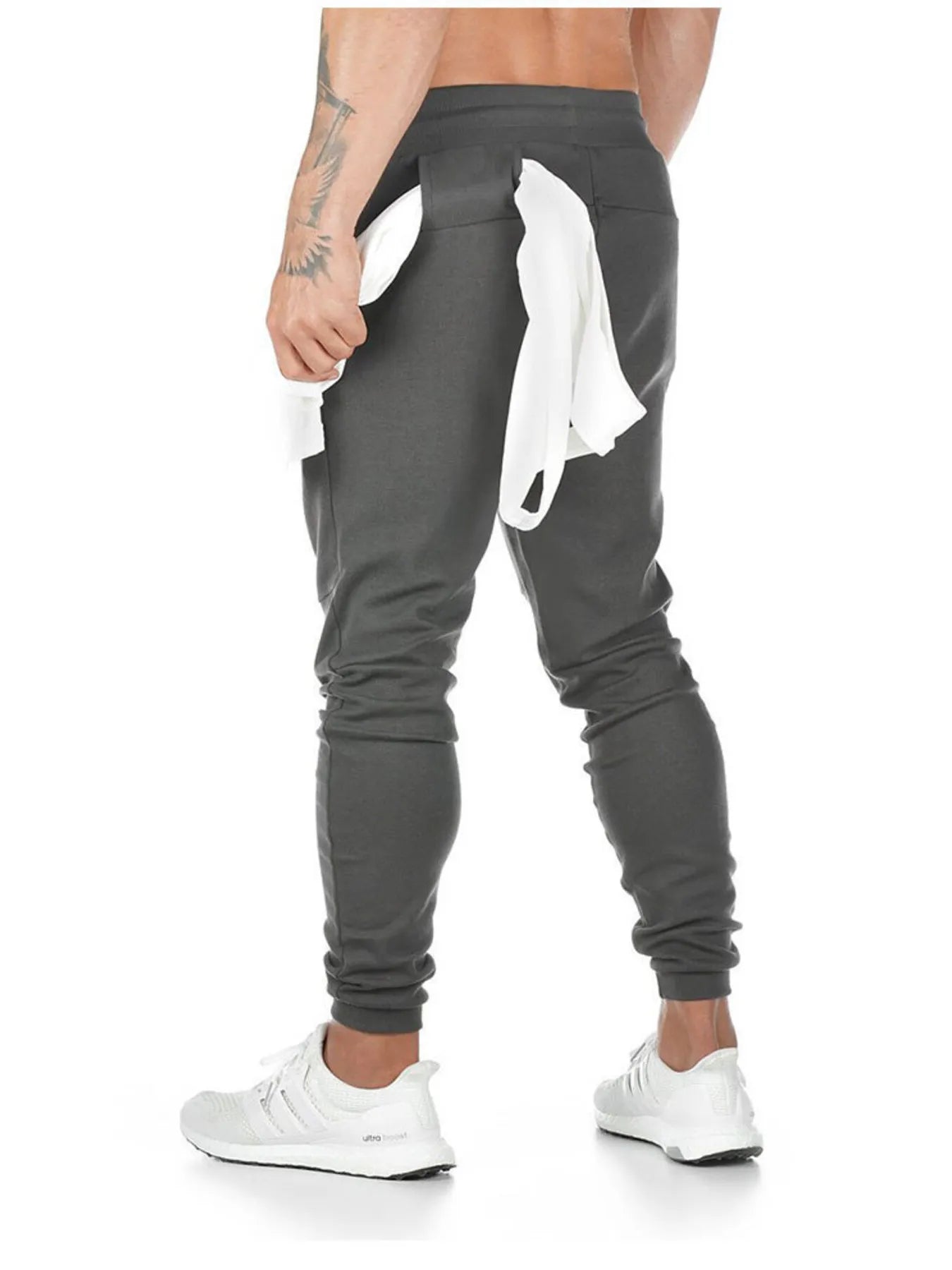 Men's Full Size Jogger Active Pants with Drawstring Plus Size - Velora