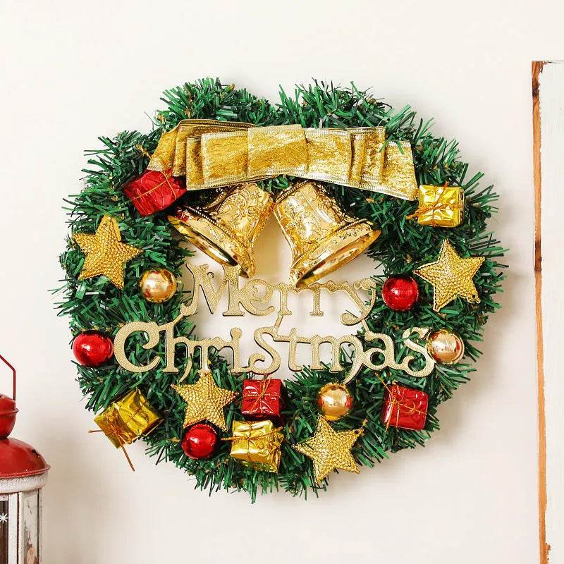 Creative Christmas Door Wreath Christmas Decoration Artificial Garland Wreaths For Car Home Window Wall Decoration - Velora