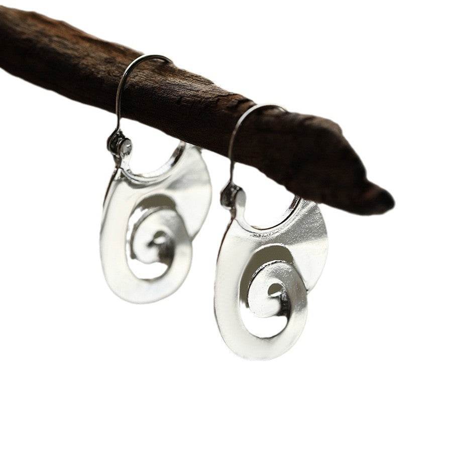 Spiral Design Ear Ring Retro Geometry - Velora