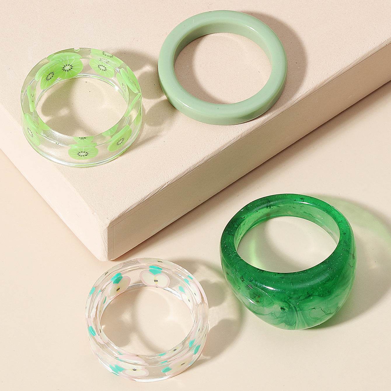 Fashion Transparent Resin Ring - Velora