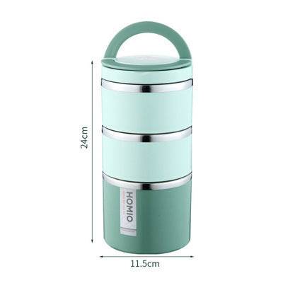 Portable Minimalist Stainless Steel Thermal Insulated Lunch Container - Velora