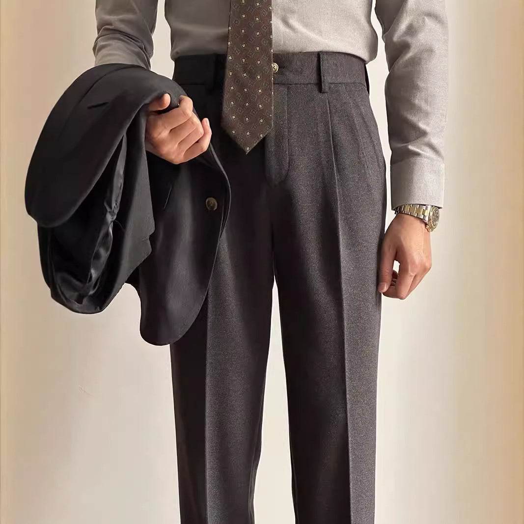 Straight Fitted All-matching formal business Office Work Suit Pants trouser For Men - Velora