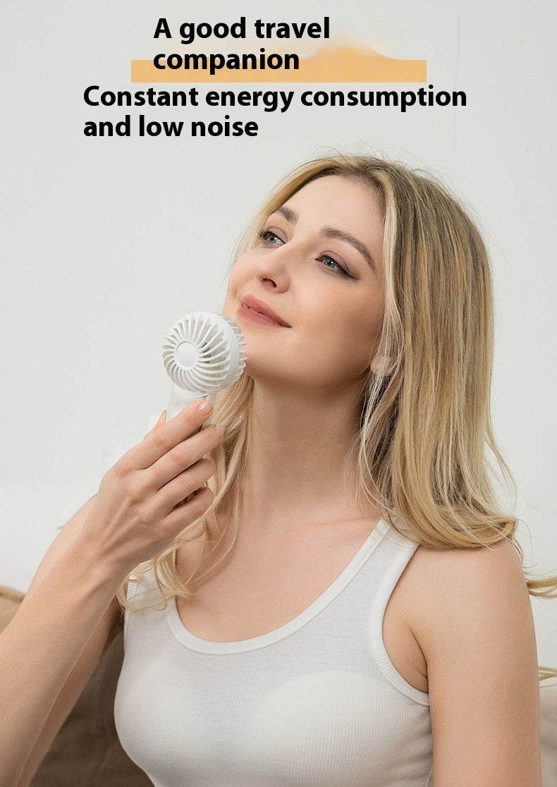 Handheld Fan Portable Silicone Handle Fixed Neck Mini - Velora