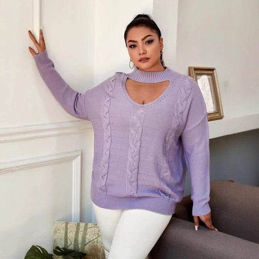 Large Size Women's Sweater - Velora