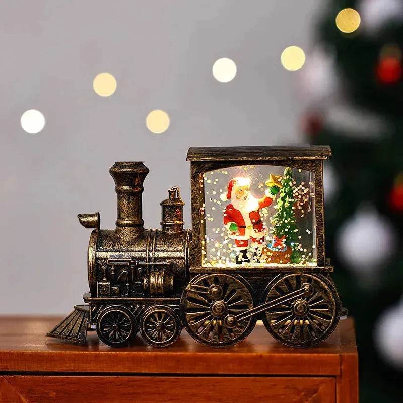Christmas Gift Train Decoration Small Night Lamp - Velora