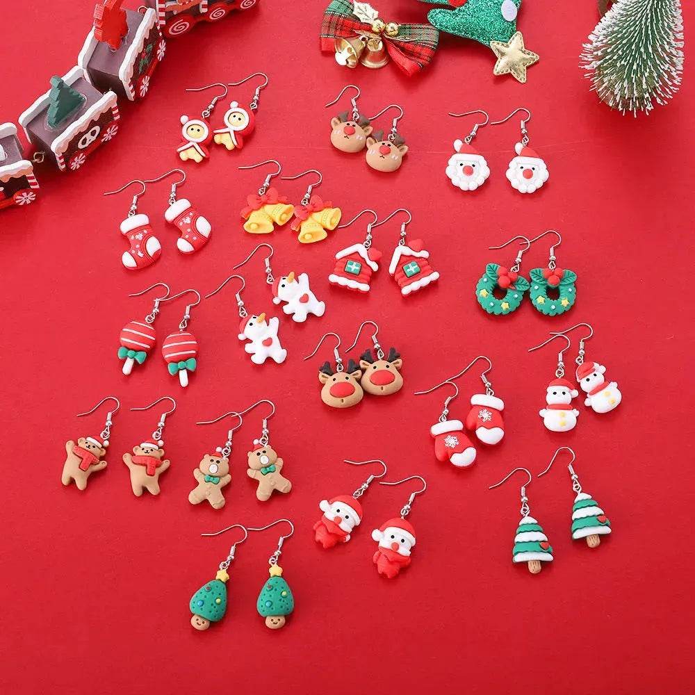 Creative Cartoon Christmas Earrings Fashion - Velora