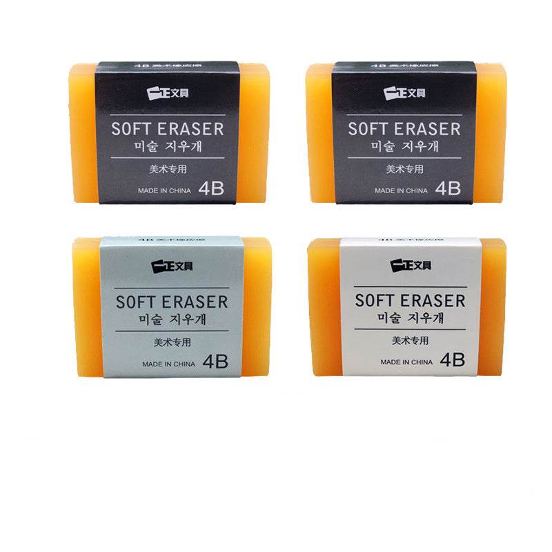 High Quality 4B Pencil Eraser Big Art Plastic Rubber for Artist Pencil Sketch Student Stationery Eraser School Office Supply - Velora