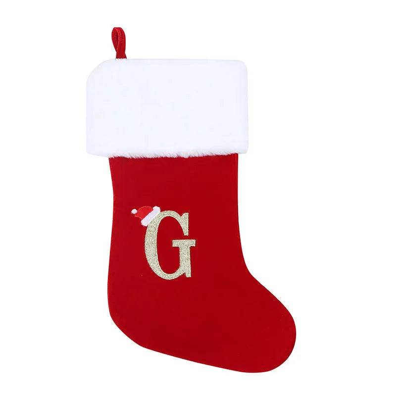 Christmas Letter Christmas Stockings Decorative Pendant - Velora