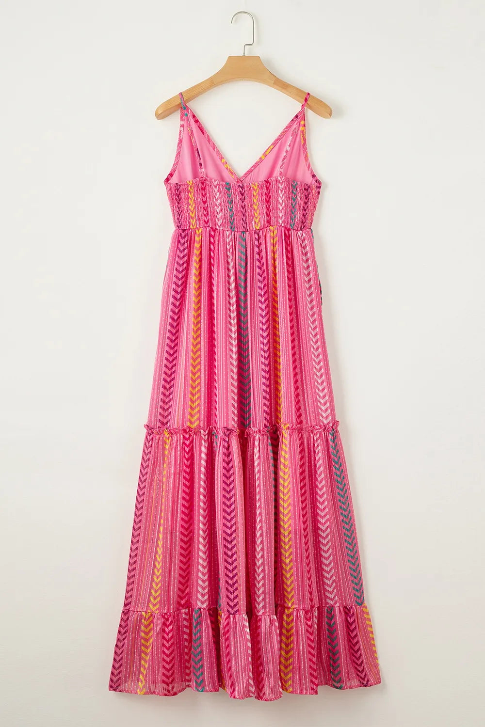 Printed Surplice Maxi Cami Dress - Velora