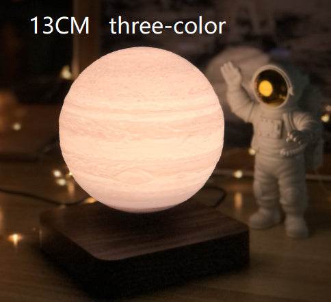 Magnetic Levitation Table Lamp Moon Light 3D Printing Planet Night Light - Velora