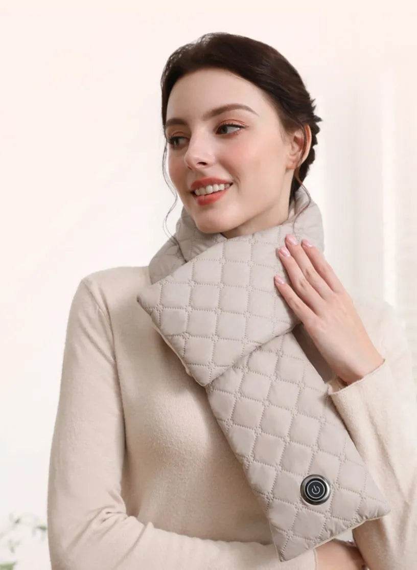 Electric Heating Scarf 3 Gear Heating Pads Outdoor Warm Heated Scarf USB Heater Thermal Shawl Neck Brace Warm Bib For Women Men - Velora