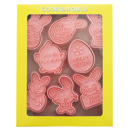 Easter Cookie Mold Cartoon Bunny Easter Egg Cookie Press - Velora