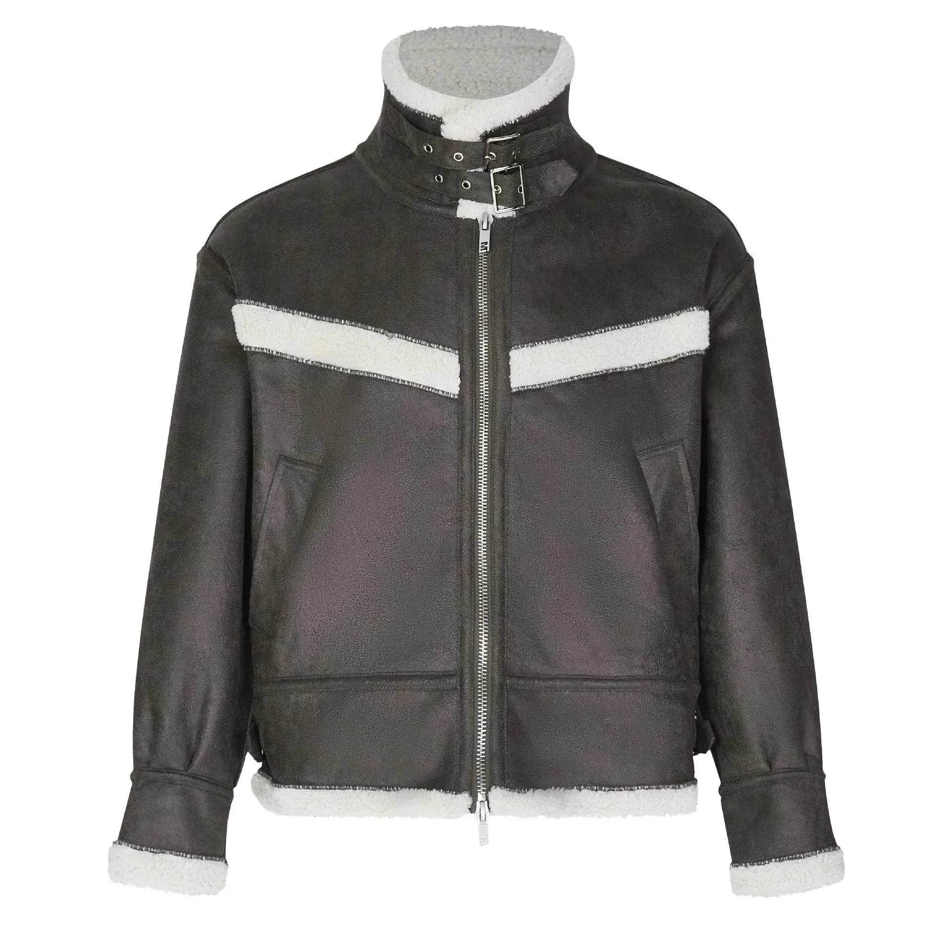 All-in-one Buckled Cotton Coat Jacket Men - Velora