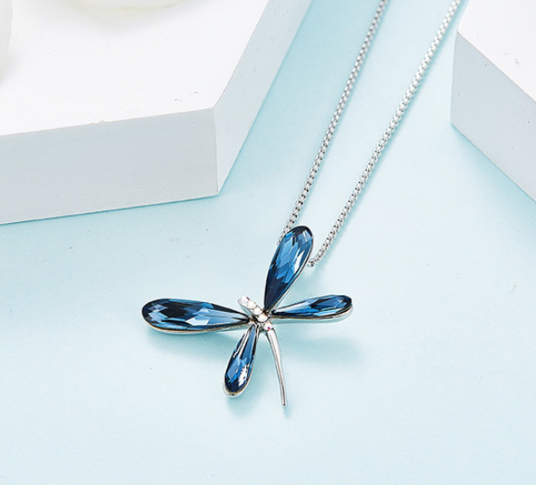 CDE Dragonfly Necklace with Swarovski Crystal Elements
